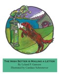 THE IRISH SETTER IS MAILING A LETTER